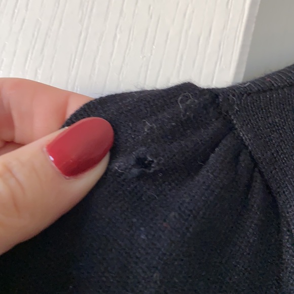 CATO Black Cardigan Sweater with Jewel/Stone Buttons - Picture 4 of 4